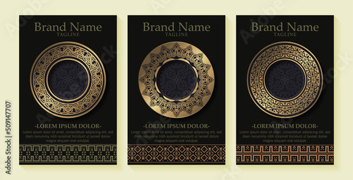 Luxury Premium mandala menu design