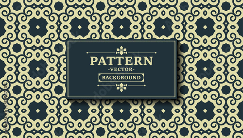 flat ornament line pattern design