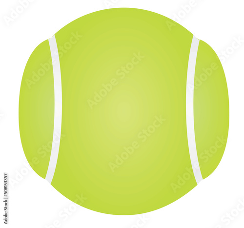 Tennis ball isolated. vector illustration