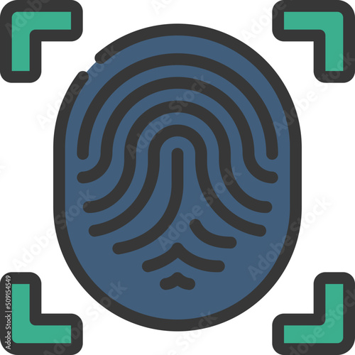 Biometric Scan Icon