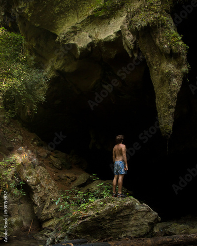 Man on Cave