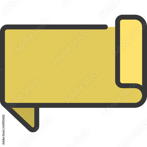 Folded Ribbon Icon