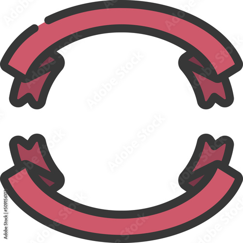 Circle Ribbons Icon