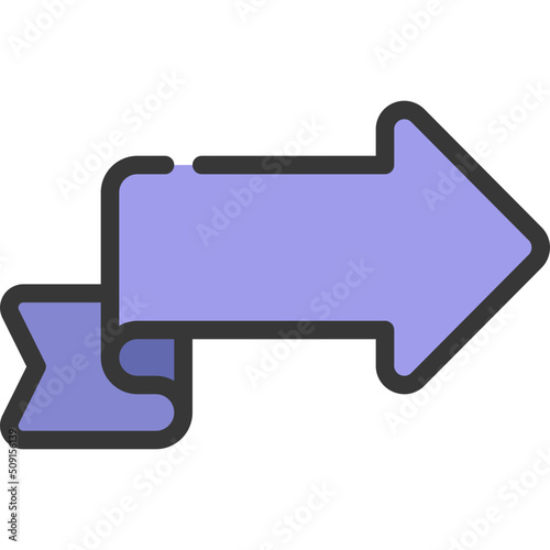 Arrow Ribbon Icon