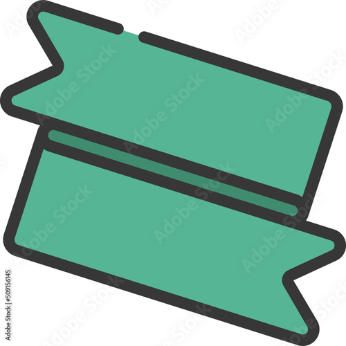 Sliced Ribbon Icon
