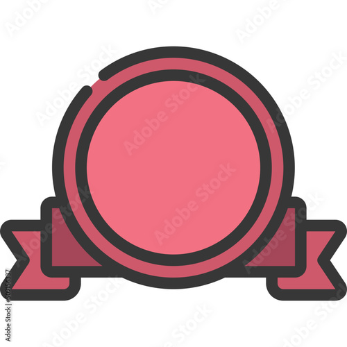 Circle Ribbon Icon