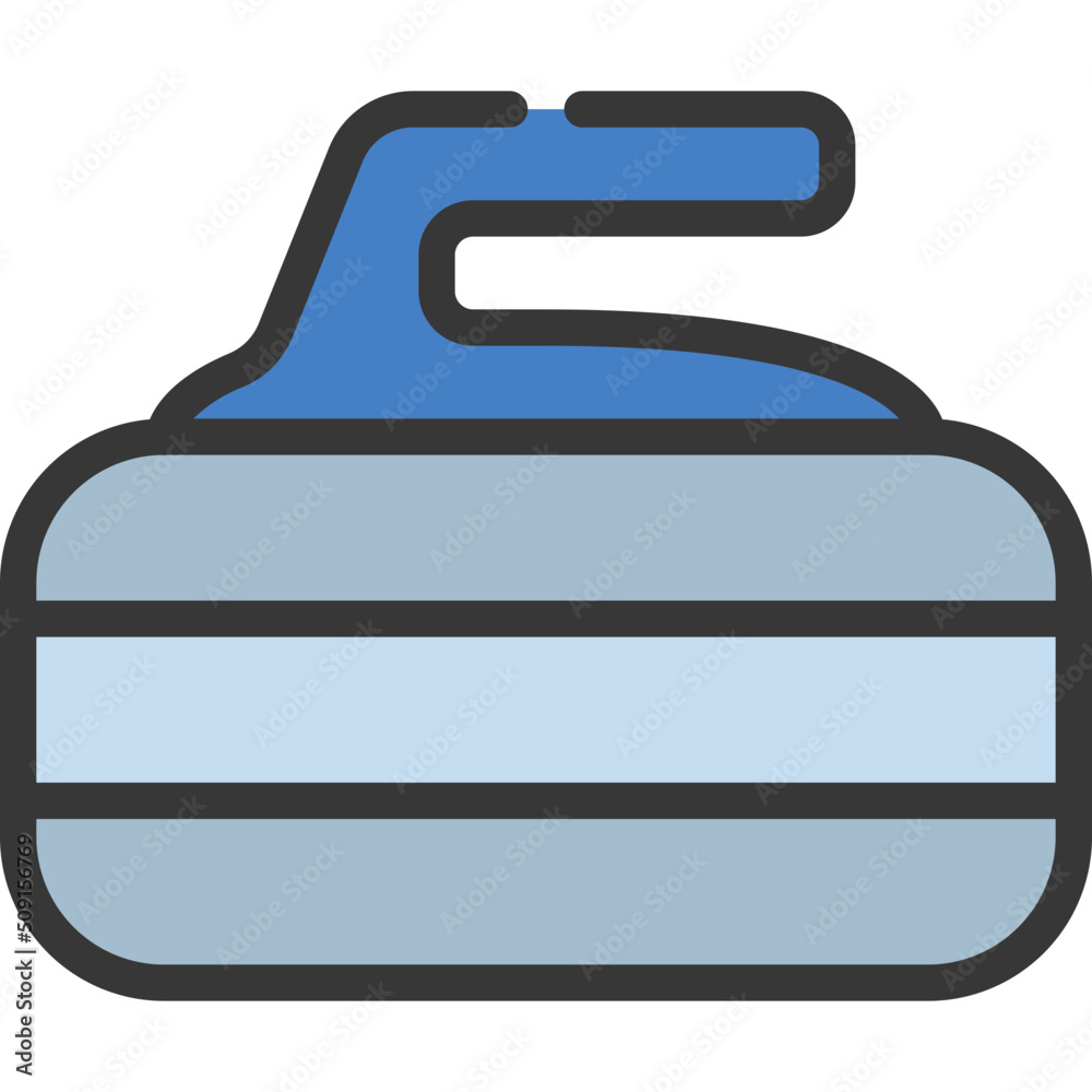 Curling Stone Icon Curling Stone Icon