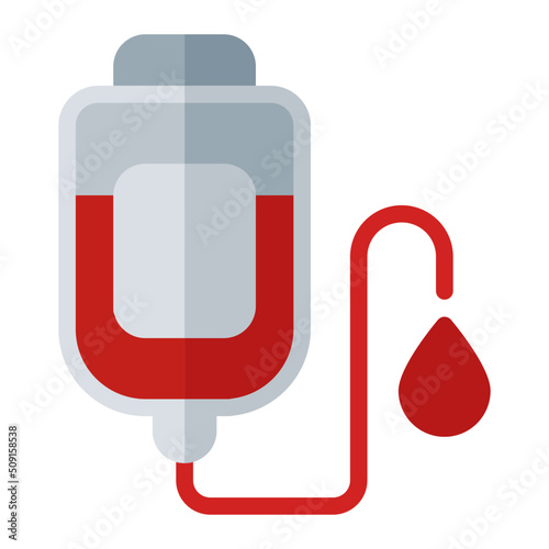 blood bag Flat icon