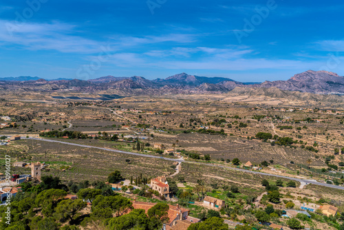 Wallpaper Mural Busot Spain viewpoint view from Mirador of Monte Calvario in historic village tourist attraction near El Campello and Alicante Torontodigital.ca