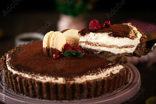 chocolate cake on a plate