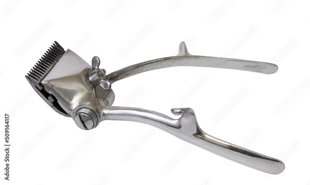 Manual hair clipper isolate on white background. Manual hair clipper isolate on white background.