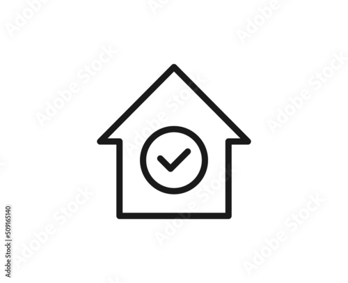 Constraction line icon on white background