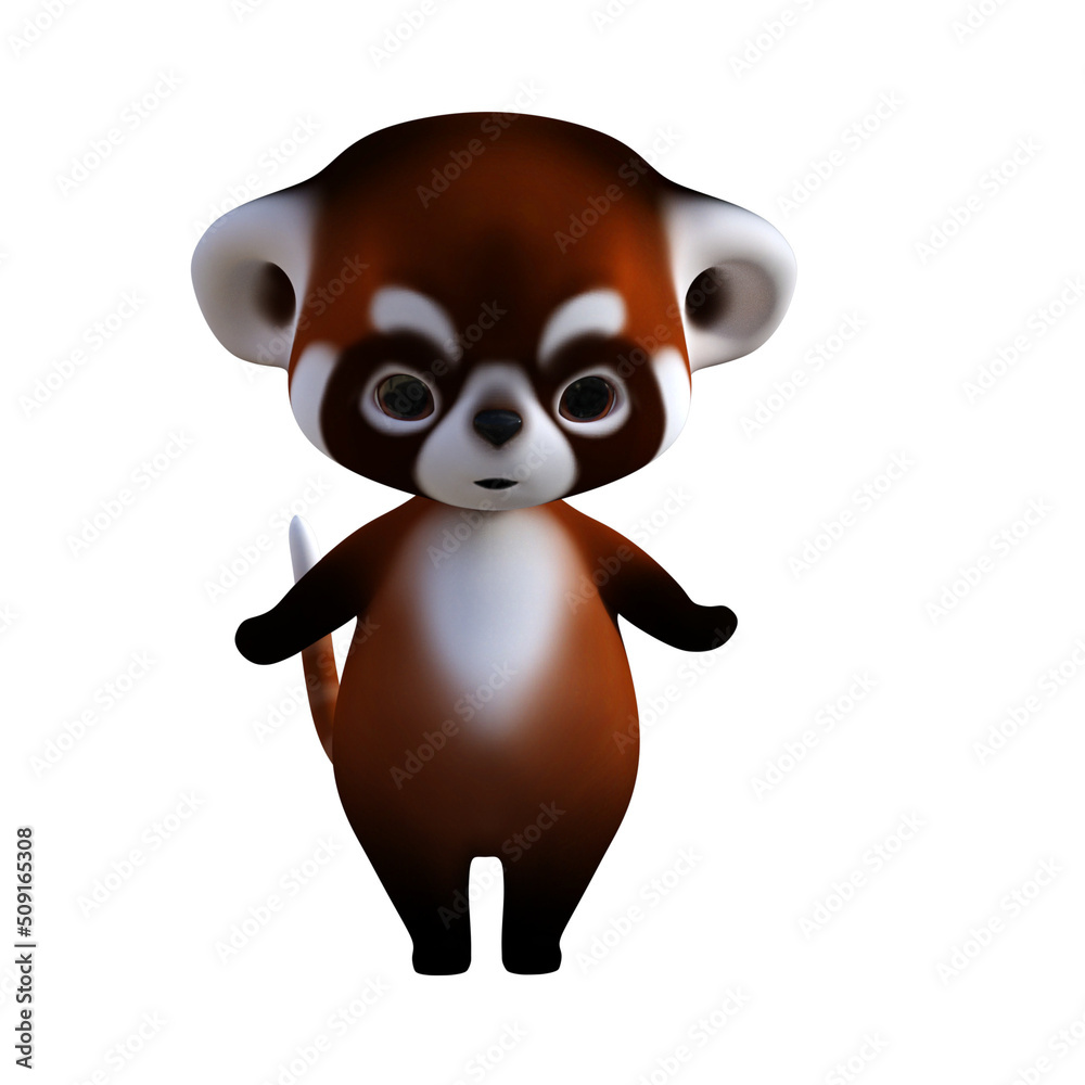 Naklejka premium Racoon