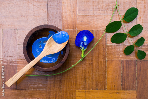 Butterfly pea and blue color