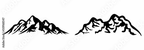 mountain icon, mountain logo, mountain vector sign symbol
