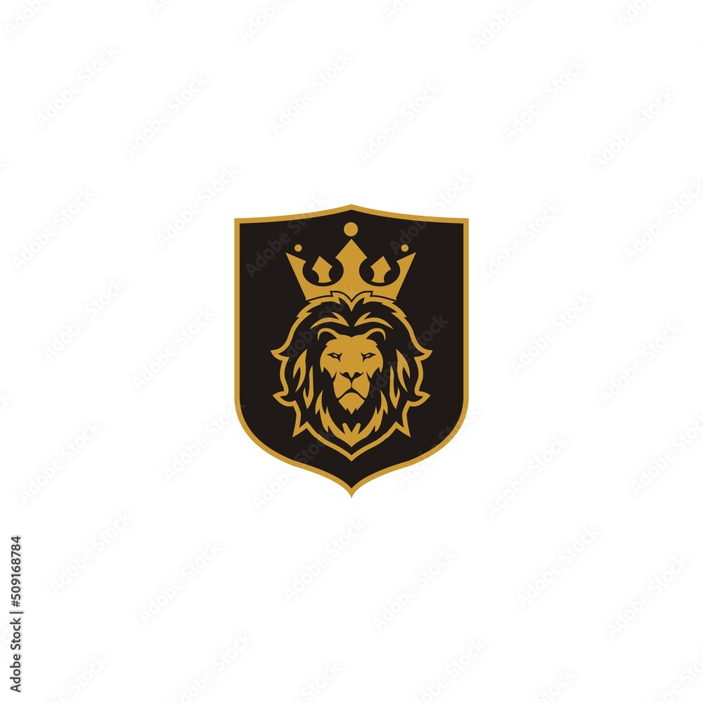 Vector illustration of a lion logo, emblem design. Vector illustration of a lion logo, emblem design.