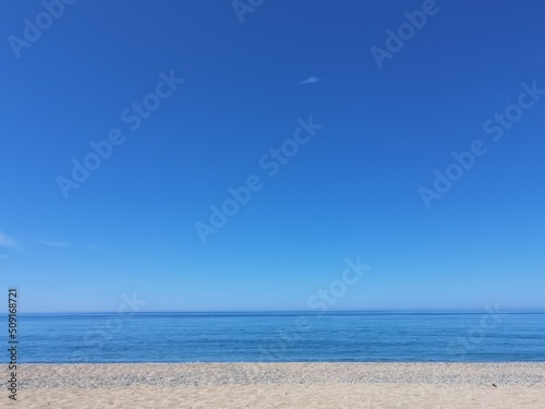 sea beach in monolithi   preveza perfecture greece summer tourist resort