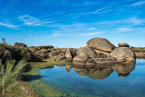 Los Barruecos Natural Monument, Malpartida de Caceres, Extremadura, Spain. photo