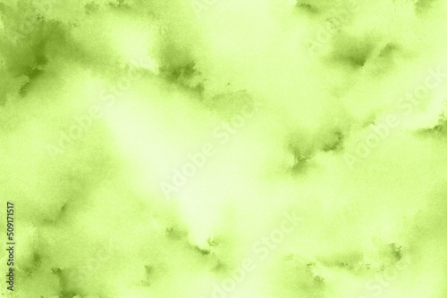 Bright green watercolor background texture © ChinnishaArts