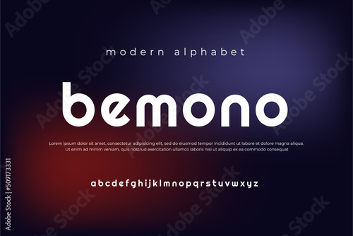 Minimal alphabet fonts. Modern, Typography, Technology, Elegant, Fashion, Designs, Sans Serif fonts. Vector illustration