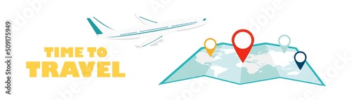 Travel. People at the airport fly on a journey. Summer rest. Family travel. Vacation with friends. Vector illustration.