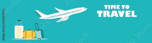 Travel. People at the airport fly on a journey. Summer rest. Family travel. Vacation with friends. Vector illustration.