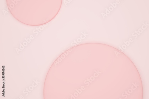 Wallpaper Mural 3d background red pastel color with two circle on matte plain like paper Torontodigital.ca