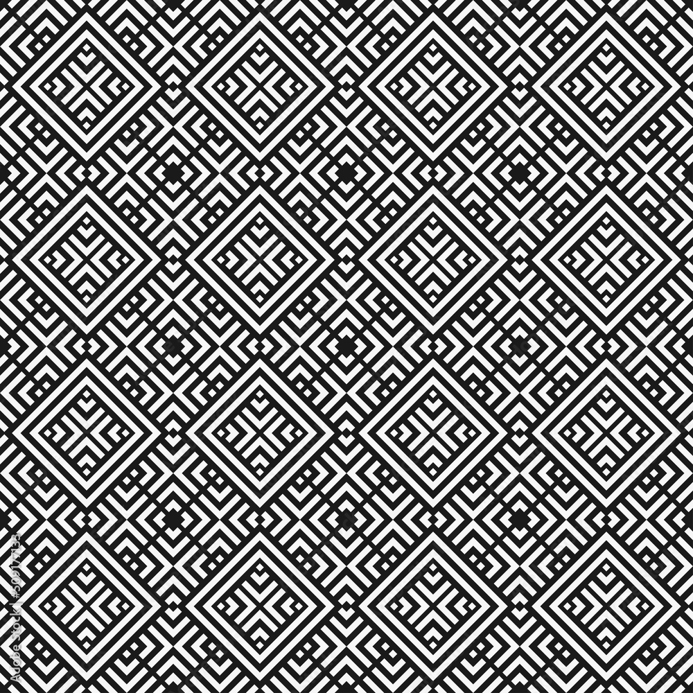 Abstract seamless geometric pattern.