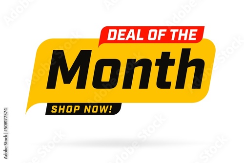 Month sale banner design template