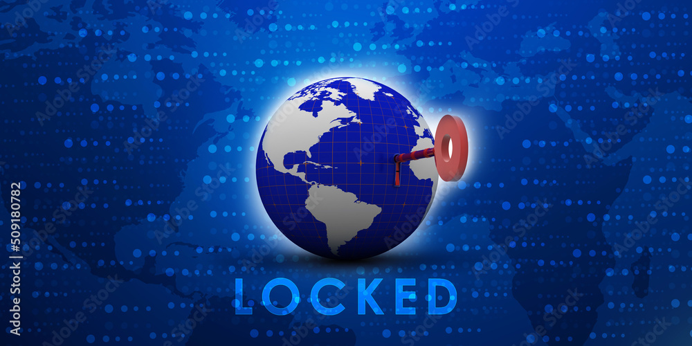 Key to the World.3D illustration
Key to the World.3D illustration