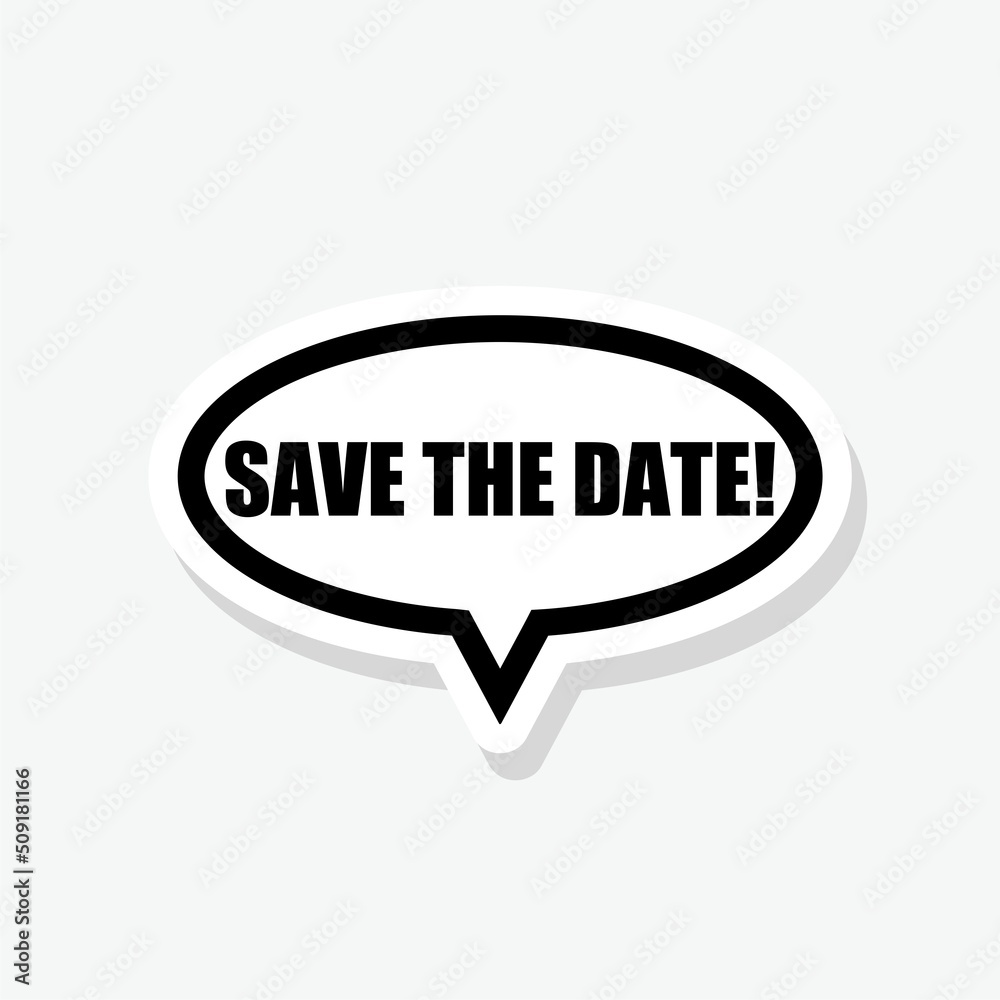 Save the date sticker icon sign for mobile concept and web design Save the date sticker icon sign for mobile concept and web design