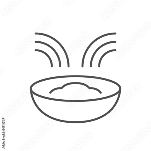 Blending ingredients line outline icon