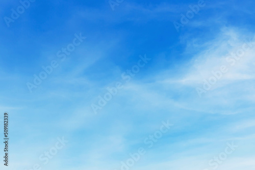 Blue sky with clouds Many beautiful white