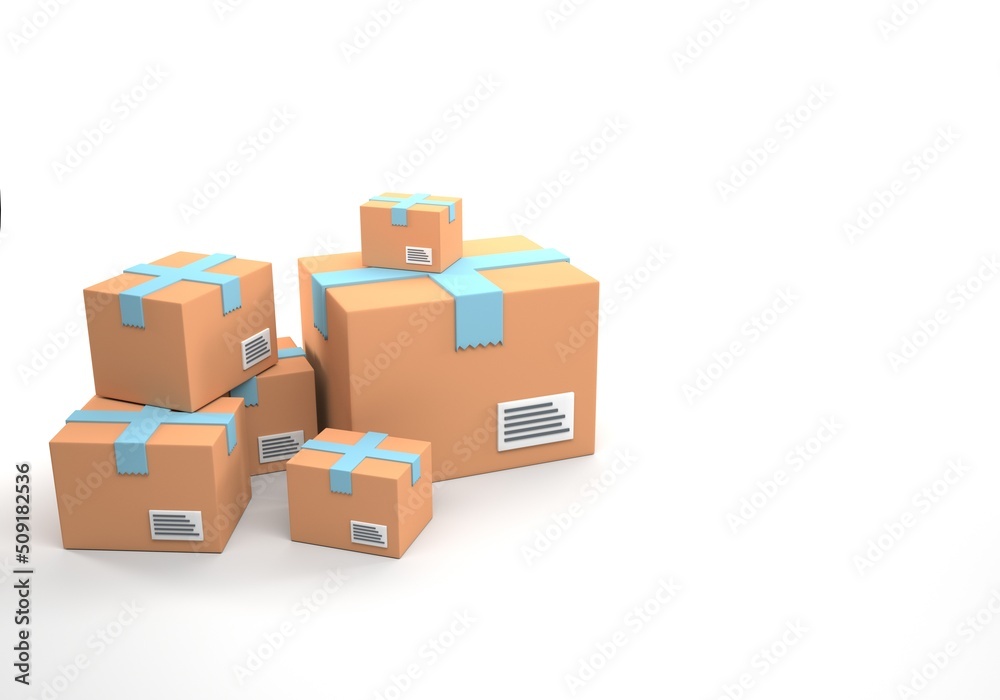 boxes stacked with blue ribbon on a white background boxes stacked with blue ribbon on a white background