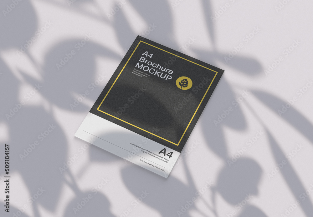 Matte Magazine with Shadows Mockup Stock Template | Adobe Stock