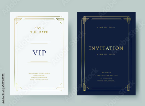 Vector invitation certificate of template