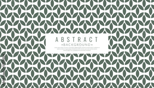 Geometric flower pattern seamless on white background. Retro color concept. Vector illustration.