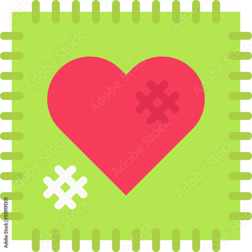 Patchwork quilt icon, Festa junina related vector