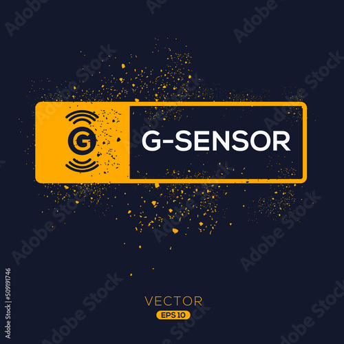 Creative (G-sensor) Icon, Vector sign.