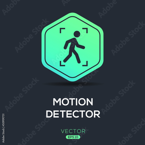 Creative (Motion detection) Icon, Vector sign.