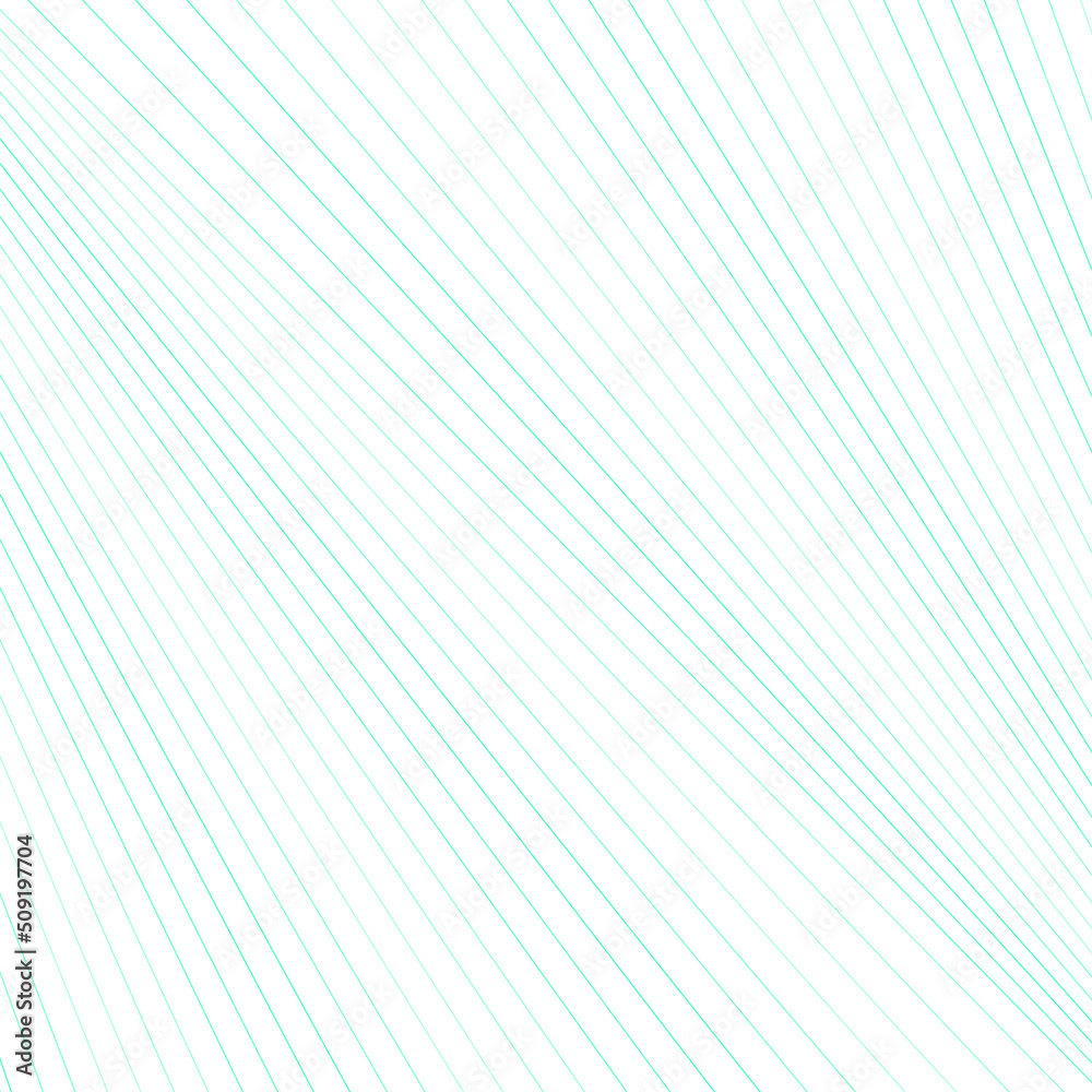 Fototapeta premium Diagonal striped illustration. Repeated color slanted lines on white background. Surface pattern design with linear ornament. Disco lights motif. Stripes wallpaper. Angle rays. Pinstripes vector art.