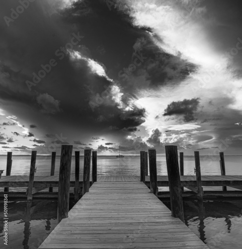 Dock at sunset