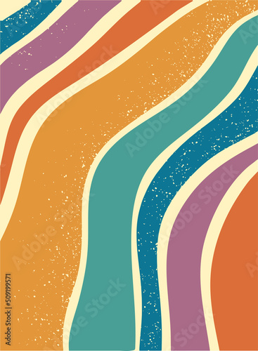 Abstract groovy background with textured colorful lines. Good for backgrounds, posters, prints, cards, templates, etc. EPS 10 