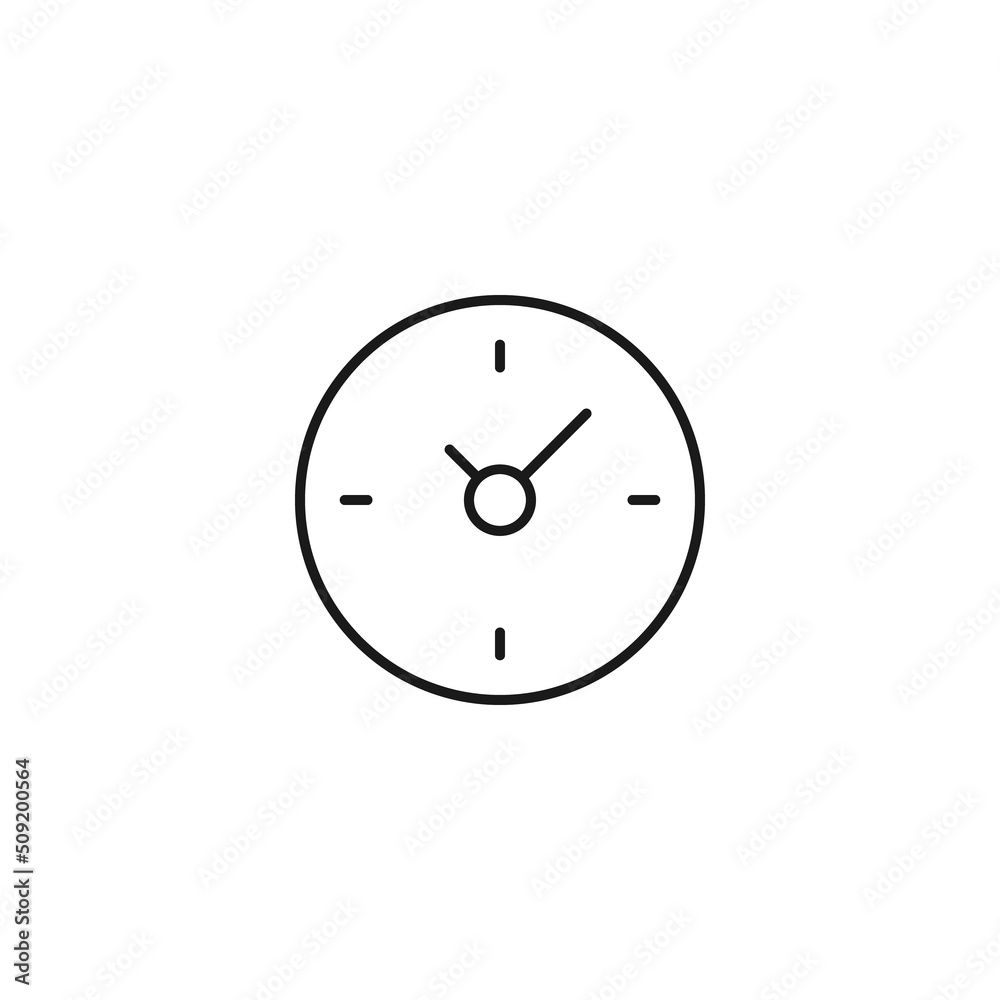 Contact us concept. Signs and symbols of interface. Editable strokes. Suitable for apps, web sites, stores, shops. Vector line icon of clock Contact us concept. Signs and symbols of interface. Editable strokes. Suitable for apps, web sites, stores, shops. Vector line icon of clock