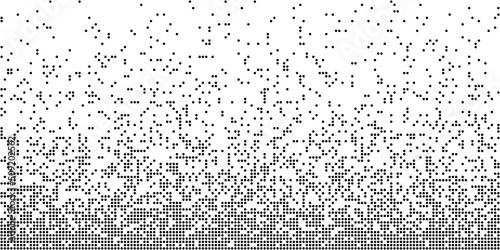 Fototapeta Geometric pattern of black circles on a white background