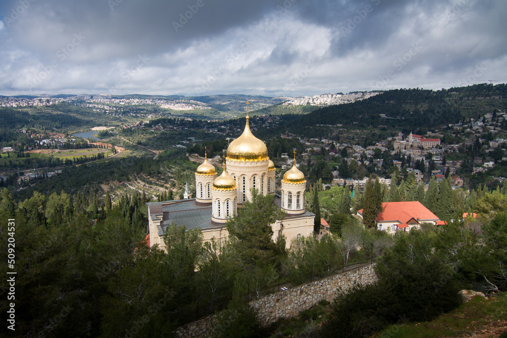 Jerusalem, Russian Orthodox Gornensky monastery in Ein Karem district