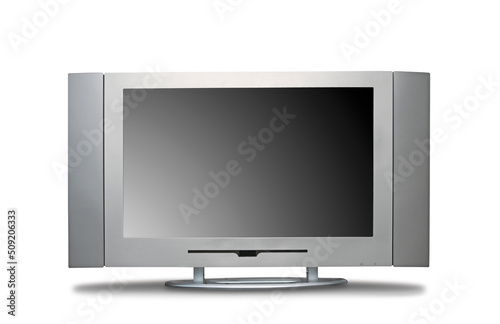 Televisión de plasma sobre fondo blanco. plasma television on white background