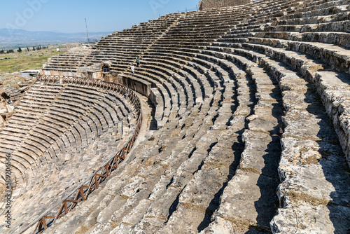 Amphitheater of ancient Hierapolis photo