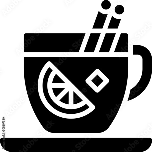 Mulled Wine icon, Festa junina related vector