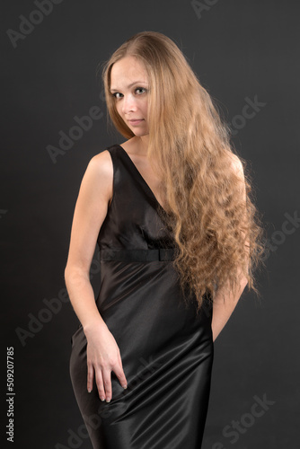portrait of a woman with long hair